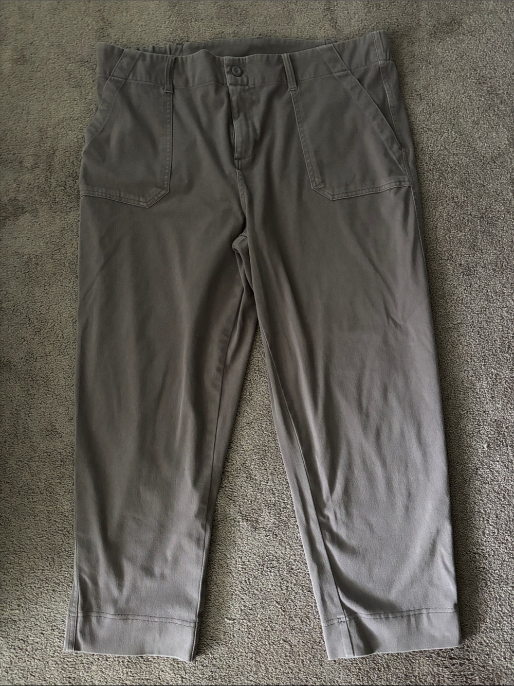 Women's Light Eggplant Casual Stretch Pants Size XL